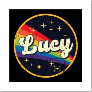 Lucy // Rainbow In Space Vintage Grunge-Style Posters and Art